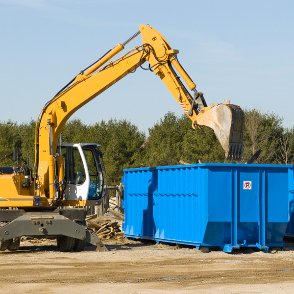 what kind of customer support is available for residential dumpster rentals in Clarks Mills